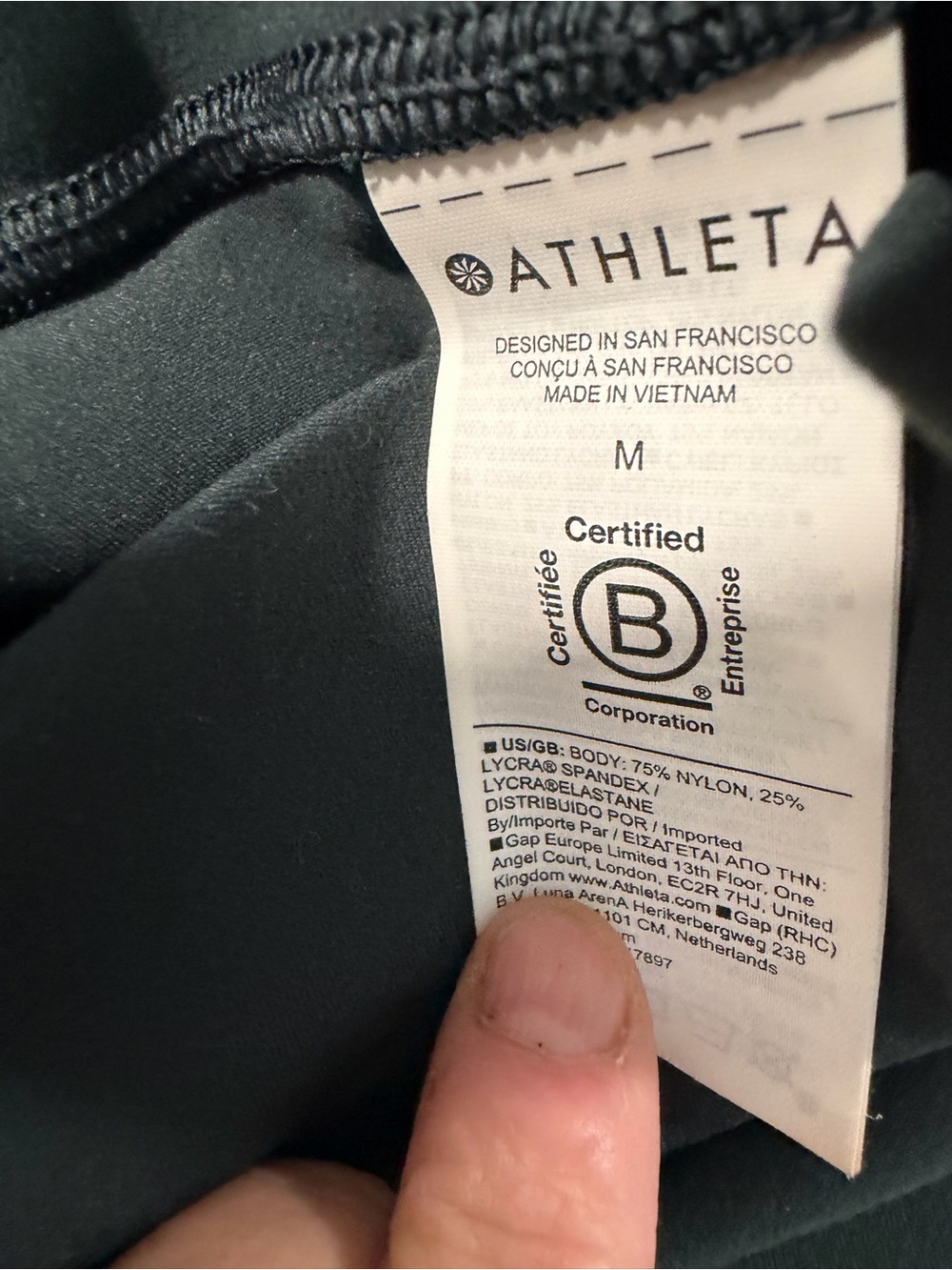 ATHLETA SALUTATION FOREST GREEN TIGHTS - Picture 9 of 9